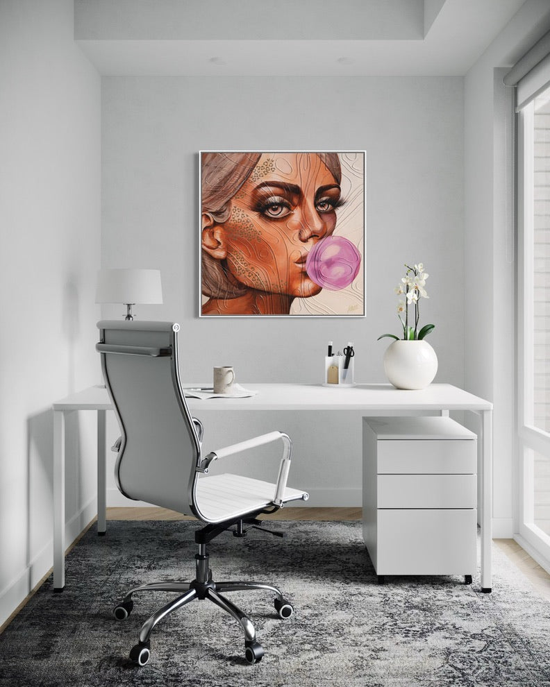 Dressed to Kill | 36x36" | original, framed