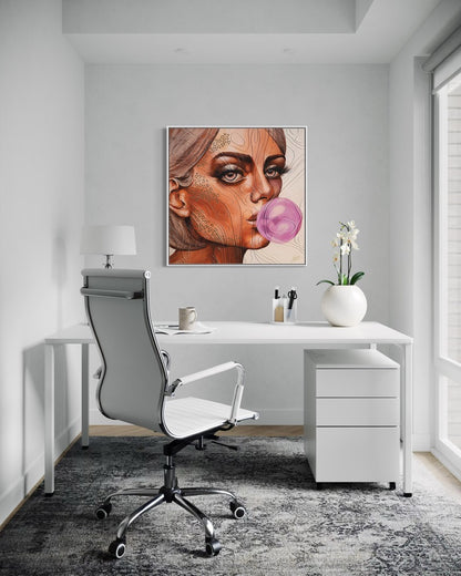 Dressed to Kill | 36x36" | original, framed