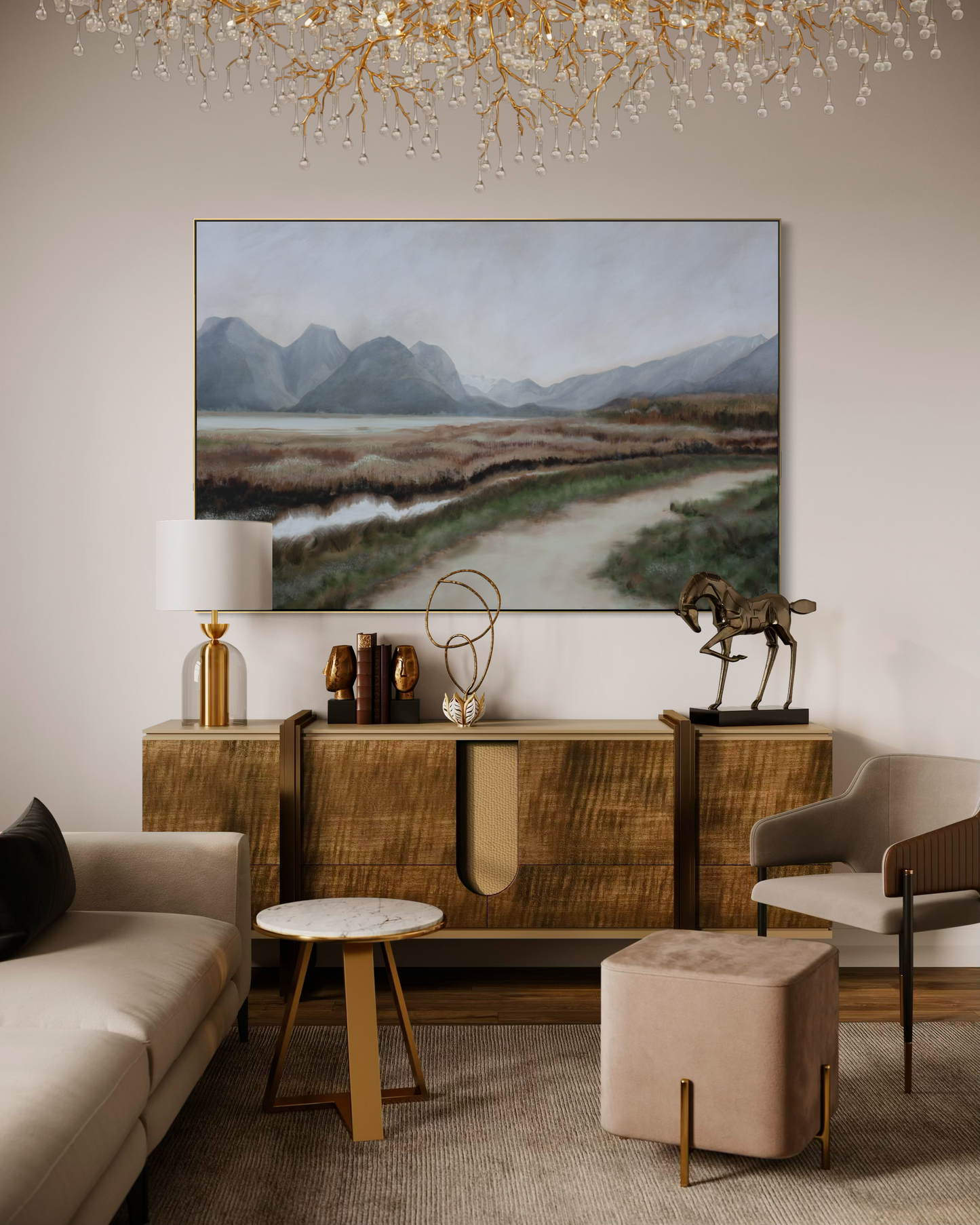 Pacific Gold | limited edition giclée canvas print, framed