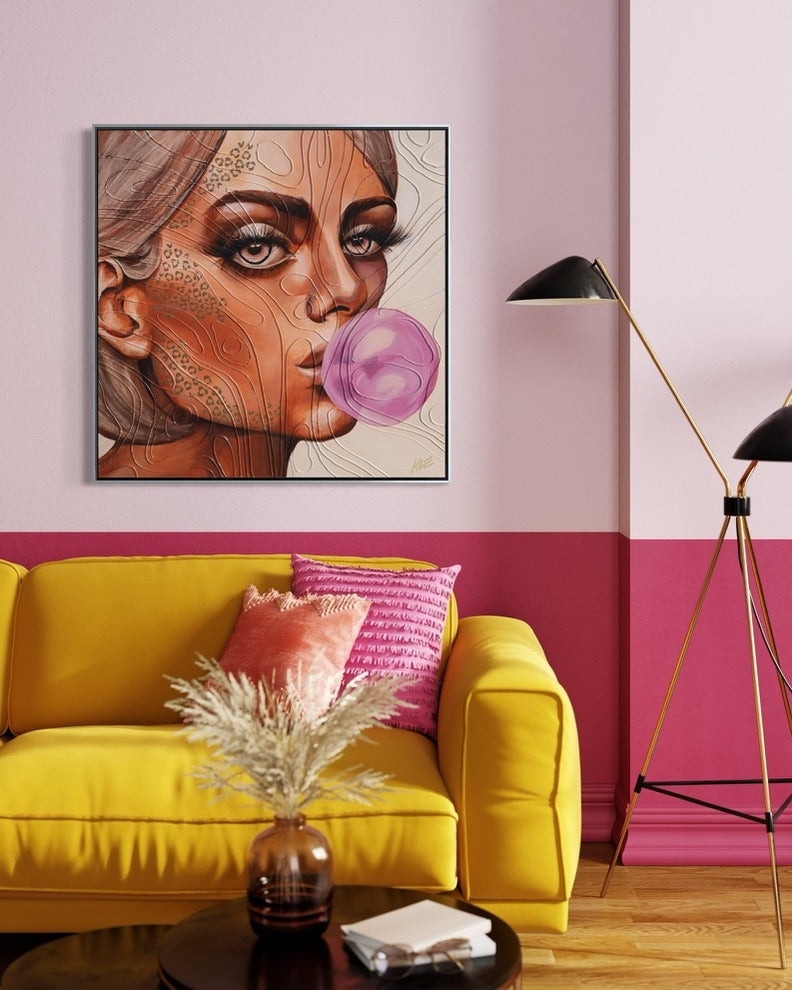 Dressed to Kill | 36x36" | original, framed