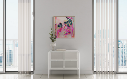 Roseglow | limited edition giclée canvas print, framed