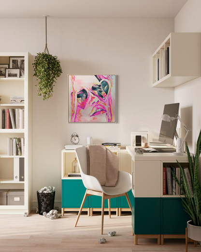 Roseglow | limited edition giclée canvas print, framed