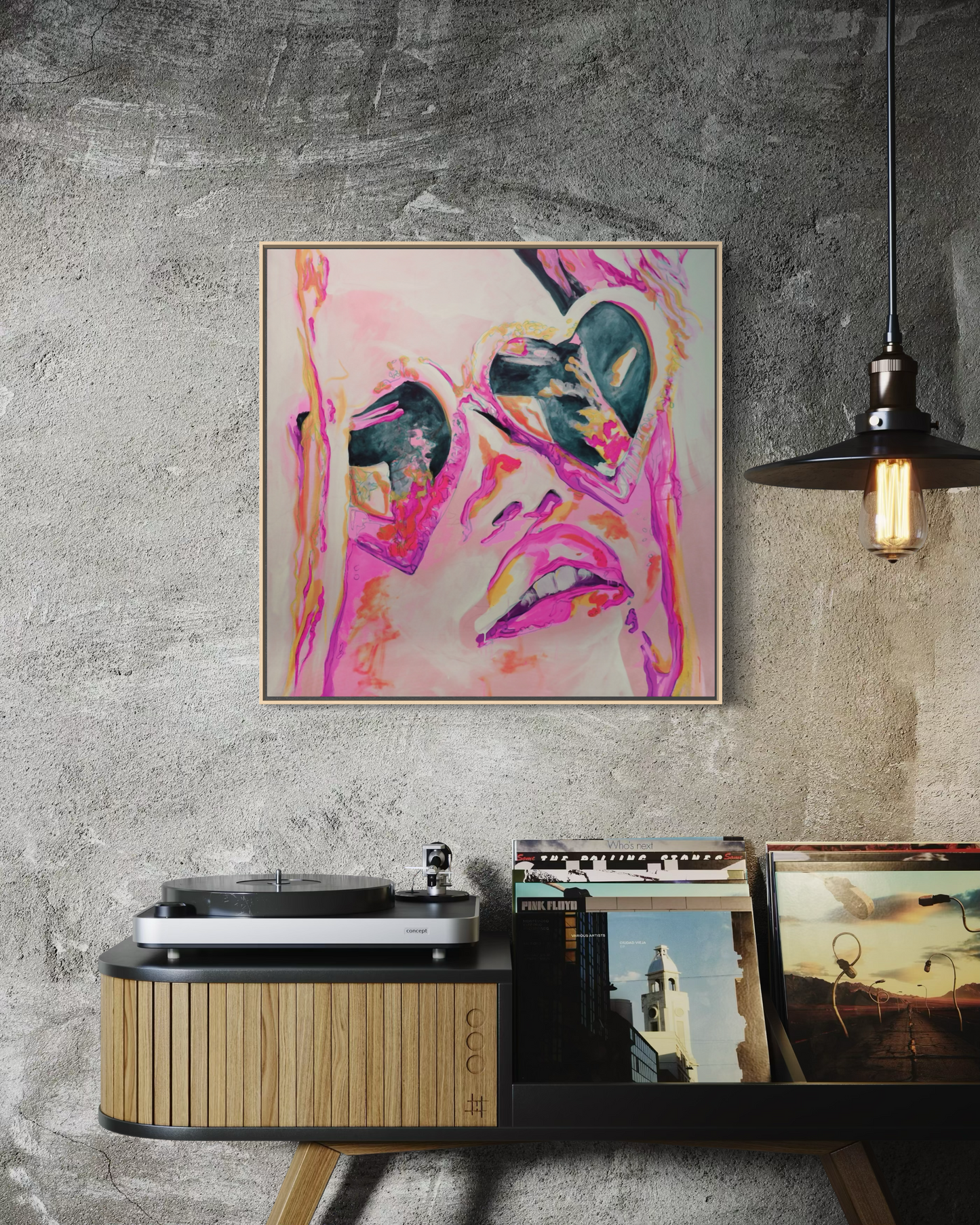 Roseglow | limited edition giclée canvas print, framed