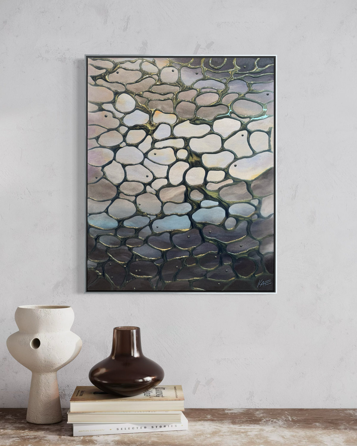 Birds of a Feather | original, framed