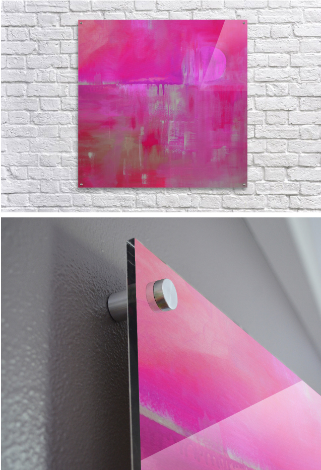 Vibrant Pink Painting - Abstract Original