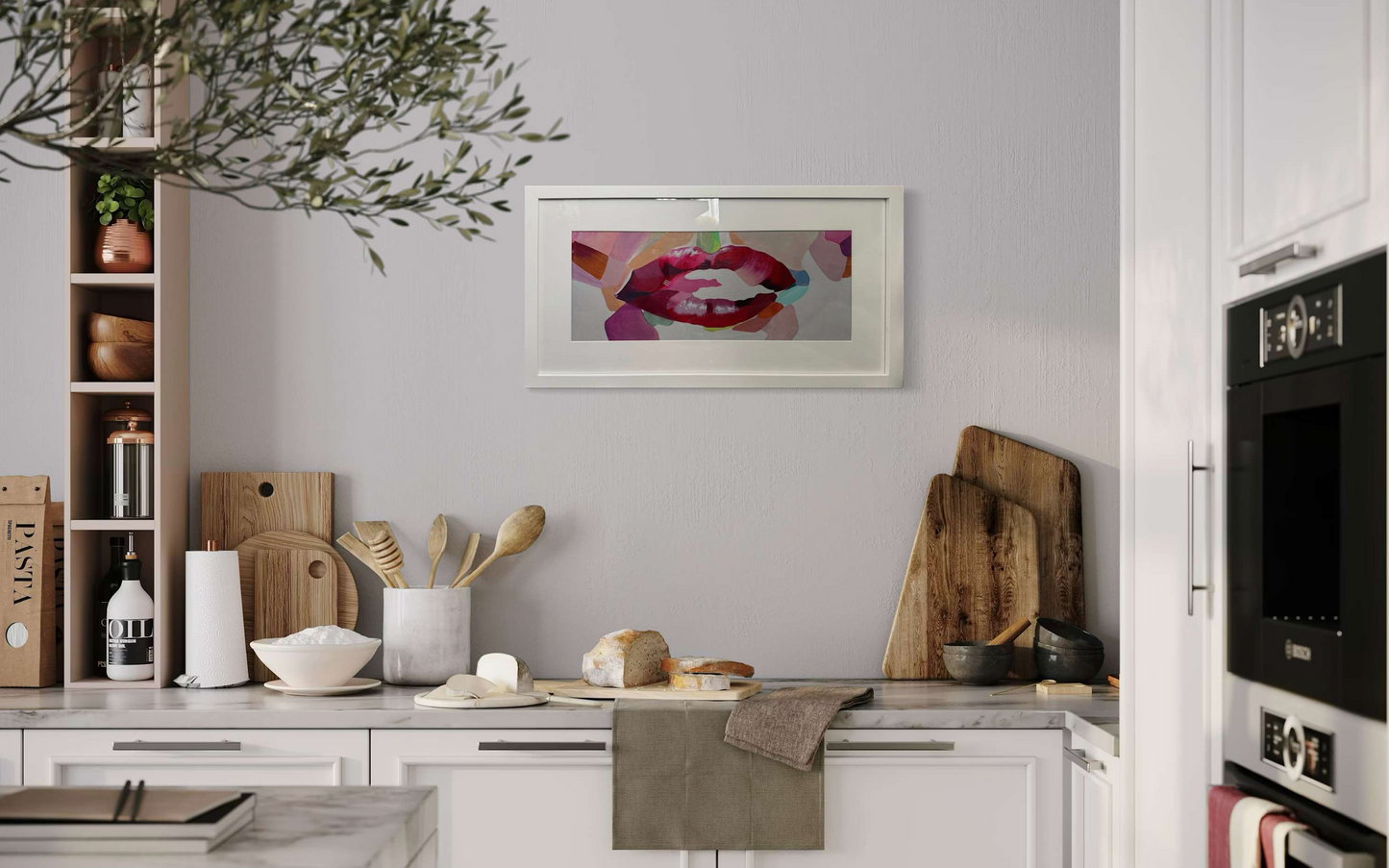 Tongue Twisted | limited edition giclée print, framed & matted
