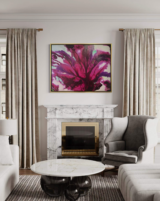 Into Bloom | limited edition giclée canvas print, framed